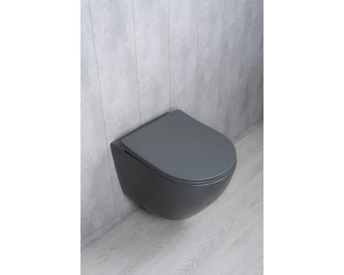 Унитаз подвесной Tornado Gid Tr2122TF-Dgm 62260Y серый матовый 49x36x36