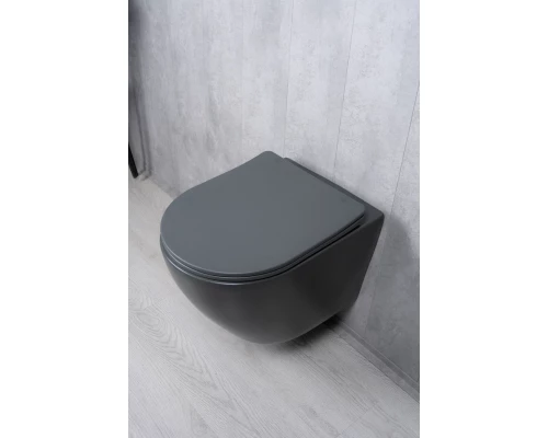 Унитаз подвесной Tornado Gid Tr2122TF-Dgm 62260Y серый матовый 49x36x36