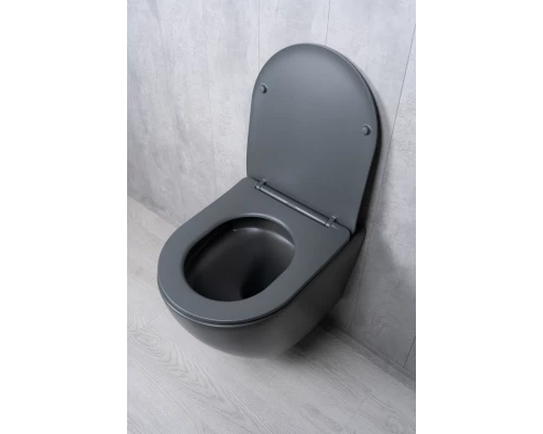 Унитаз подвесной Tornado Gid Tr2122TF-Dgm 62260Y серый матовый 49x36x36