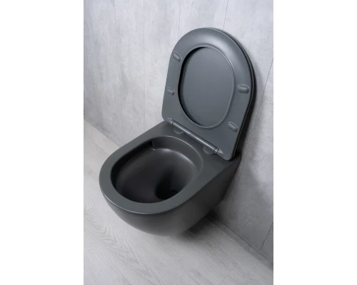 Унитаз подвесной Tornado Gid Tr2122TF-Dgm 62260Y серый матовый 49x36x36