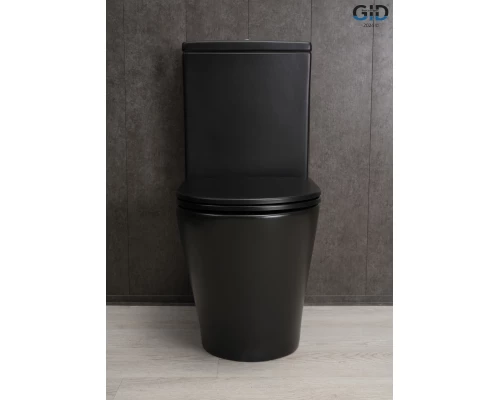 Унитаз напольный Gid Tn2189Bm 62248Y черный матовый 64.5x38.5x82.5