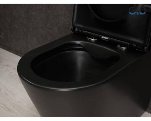 Унитаз напольный Gid Tn2189Bm 62248Y черный матовый 64.5x38.5x82.5