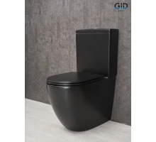 Унитаз напольный Gid Tn2188Bm 62250Y черный матовый 62.5x38.5x84