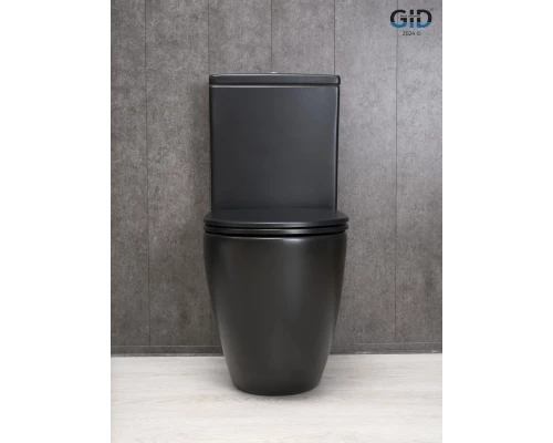 Унитаз напольный Gid Tn2188Bm 62250Y черный матовый 62.5x38.5x84