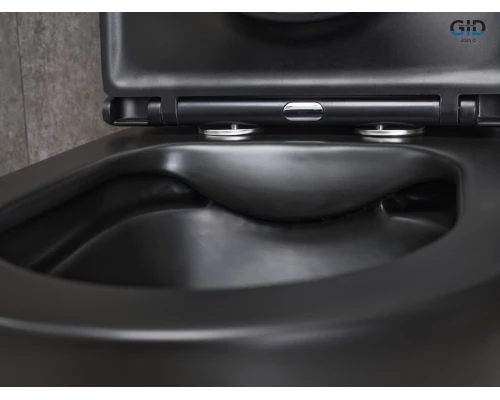 Унитаз напольный Gid Tn2188Bm 62250Y черный матовый 62.5x38.5x84