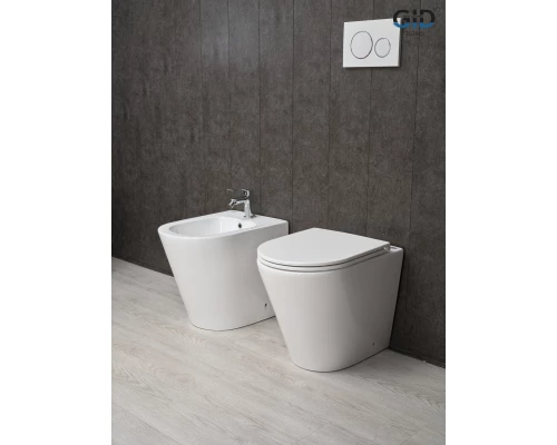 Унитаз приставной Gid TRS-263 62211Y белый 52x36x41