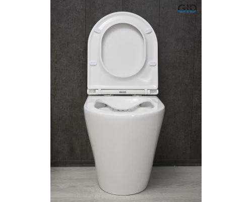 Унитаз приставной Gid TRS-263 62211Y белый 52x36x41