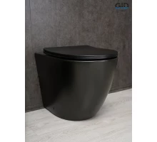 Унитаз приставной Gid TRS-269BM 62214Y черный матовый 56x36.5x42