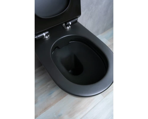 Унитаз приставной Gid TRS-269BM 62214Y черный матовый 56x36.5x42