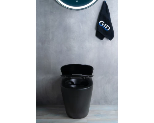 Унитаз приставной Gid TRS-269BM 62214Y черный матовый 56x36.5x42