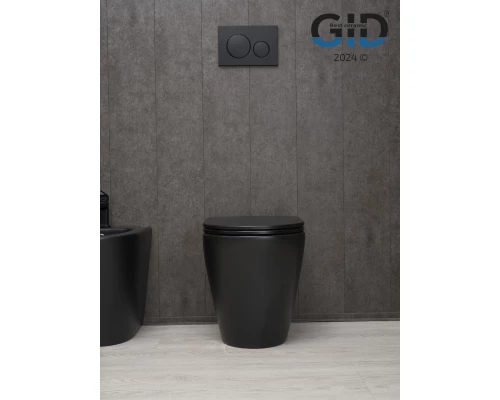 Унитаз приставной Gid TRS-263BM 62212Y черный матовый 56x36x41