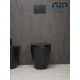 Унитаз приставной Gid TRS-263BM 62212Y черный матовый 56x36x41