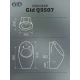 Подвесной сенсорный писсуар Gid Q9507 91112 белый 34x34x63