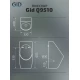 Подвесной сенсорный писсуар Gid Q9510 91115 белый 33x40x60.5