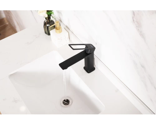 Смеситель для раковины Gid Niagara L057-BM-K L057BMK черный матовый