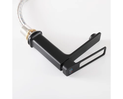 Смеситель для раковины Gid Niagara L057-BM-K L057BMK черный матовый