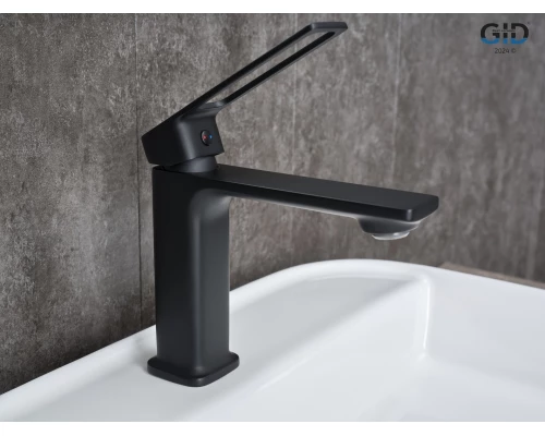 Смеситель для раковины Gid Niagara L057-BM-K L057BMK черный матовый