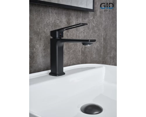 Смеситель для раковины Gid Niagara L057-BM-K L057BMK черный матовый