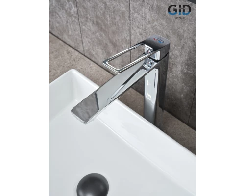 Смеситель высокий для раковины Gid Niagara L057-CH-D L057CHD хром