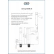 Смеситель высокий для раковины Gid Inga SS096-BM-D SS096BMD черный матовый