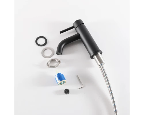 Смеситель для раковины Gid Inga SS096-BM-K SS096BMK черный матовый