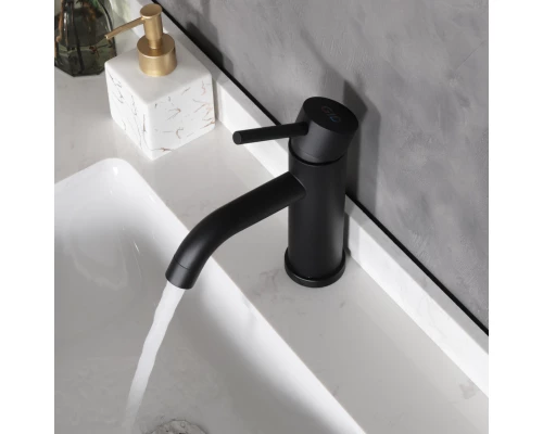 Смеситель для раковины Gid Inga SS096-BM-K SS096BMK черный матовый