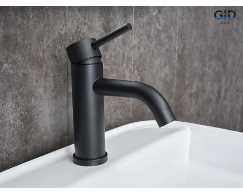 Смеситель для раковины Gid Inga SS096-BM-K SS096BMK черный матовый