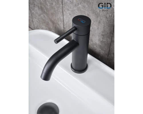 Смеситель для раковины Gid Inga SS096-BM-K SS096BMK черный матовый