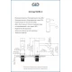 Смеситель для раковины Gid Inga SS096-BM-K SS096BMK черный матовый
