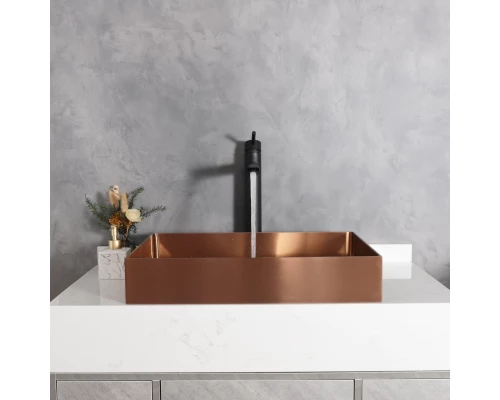 Смеситель высокий для раковины Gid Berlin SS080-BM-D SS080BMD черный матовый