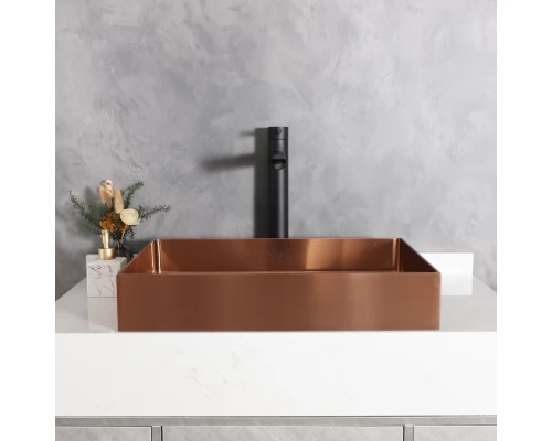 Смеситель высокий для раковины Gid Berlin SS080-BM-D SS080BMD черный матовый