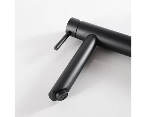 Смеситель высокий для раковины Gid Berlin SS080-BM-D SS080BMD черный матовый