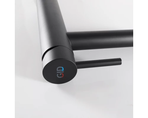 Смеситель высокий для раковины Gid Berlin SS080-BM-D SS080BMD черный матовый