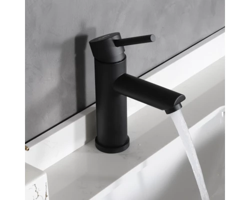 Смеситель для раковины Gid Berlin SS080-BM-K SS080BMK черный матовый