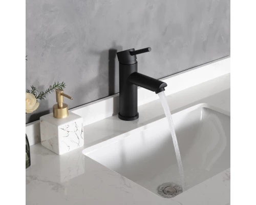 Смеситель для раковины Gid Berlin SS080-BM-K SS080BMK черный матовый