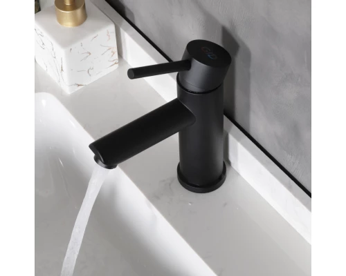 Смеситель для раковины Gid Berlin SS080-BM-K SS080BMK черный матовый