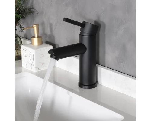 Смеситель для раковины Gid Berlin SS080-BM-K SS080BMK черный матовый