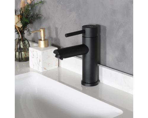 Смеситель для раковины Gid Berlin SS080-BM-K SS080BMK черный матовый