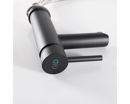 Смеситель для раковины Gid Berlin SS080-BM-K SS080BMK черный матовый