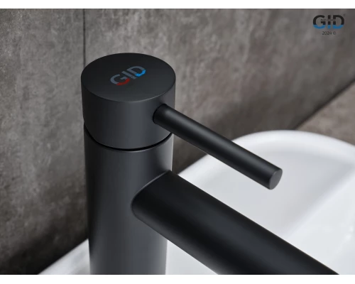 Смеситель для раковины Gid Berlin SS080-BM-K SS080BMK черный матовый