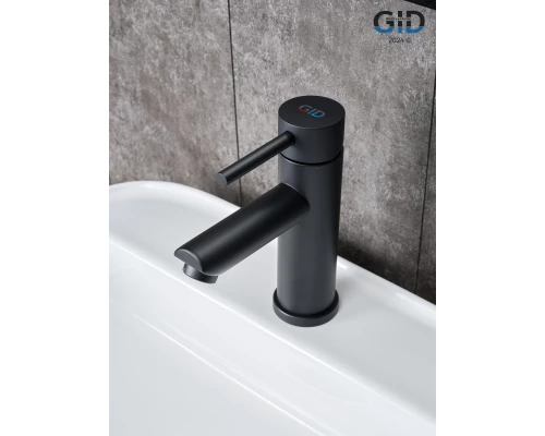 Смеситель для раковины Gid Berlin SS080-BM-K SS080BMK черный матовый