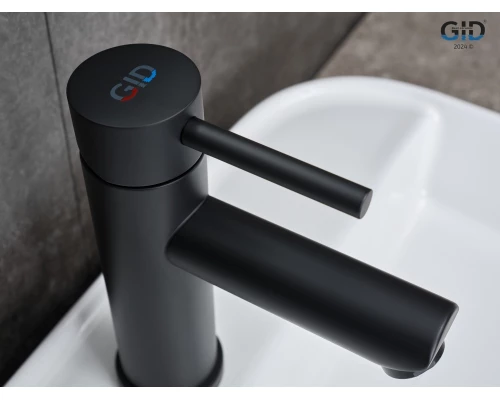 Смеситель для раковины Gid Berlin SS080-BM-K SS080BMK черный матовый