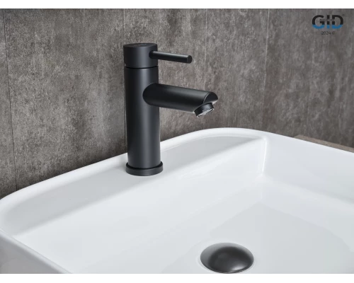 Смеситель для раковины Gid Berlin SS080-BM-K SS080BMK черный матовый