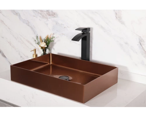 Смеситель высокий для раковины Gid Victoria L120-BM-D L120BMD черный матовый