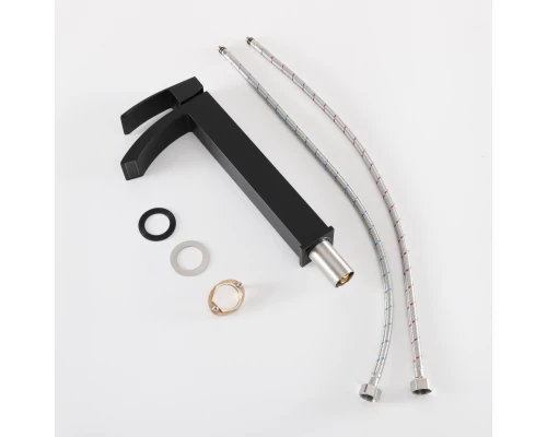 Смеситель высокий для раковины Gid Victoria L120-BM-D L120BMD черный матовый