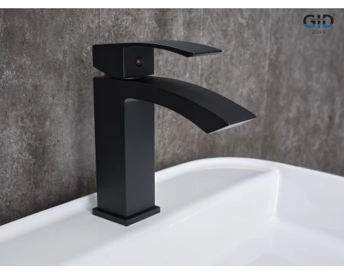 Смеситель для раковины Gid Victoria L120-BM-K L120BMK черный матовый