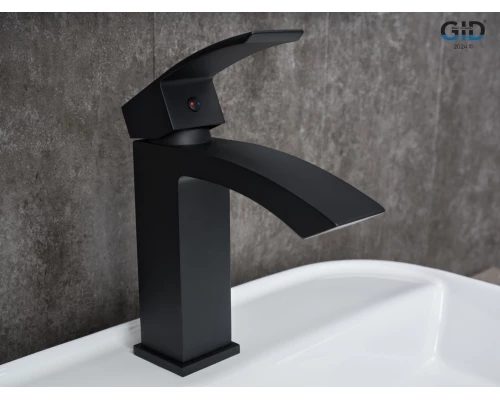 Смеситель для раковины Gid Victoria L120-BM-K L120BMK черный матовый