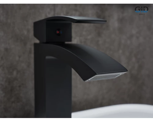 Смеситель для раковины Gid Victoria L120-BM-K L120BMK черный матовый