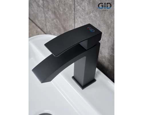 Смеситель для раковины Gid Victoria L120-BM-K L120BMK черный матовый