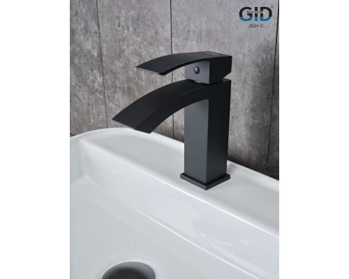Смеситель для раковины Gid Victoria L120-BM-K L120BMK черный матовый